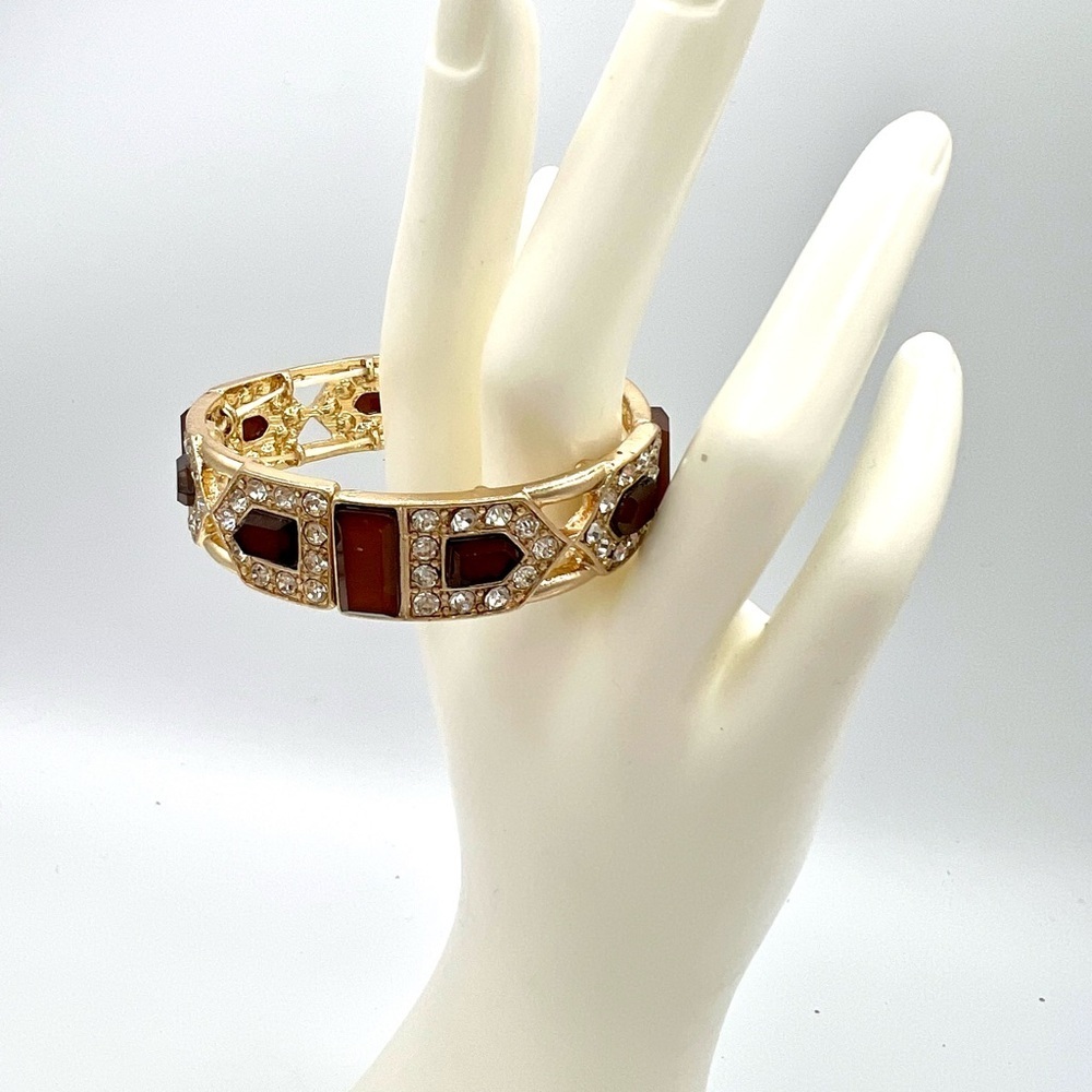 Chic Gold‎ and Red Women's Bracelet